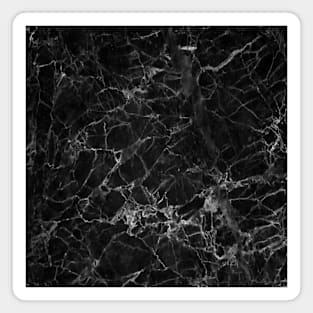 preppy scandinavian modern abstract black marble Magnet